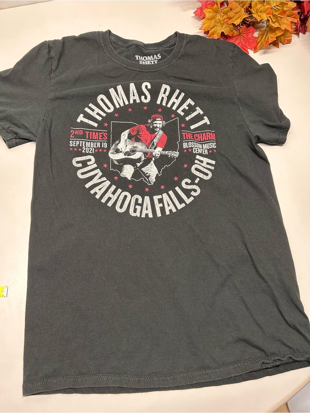 Thomas Rhett Black Graphic Concert Tee - Cuyahoga Falls